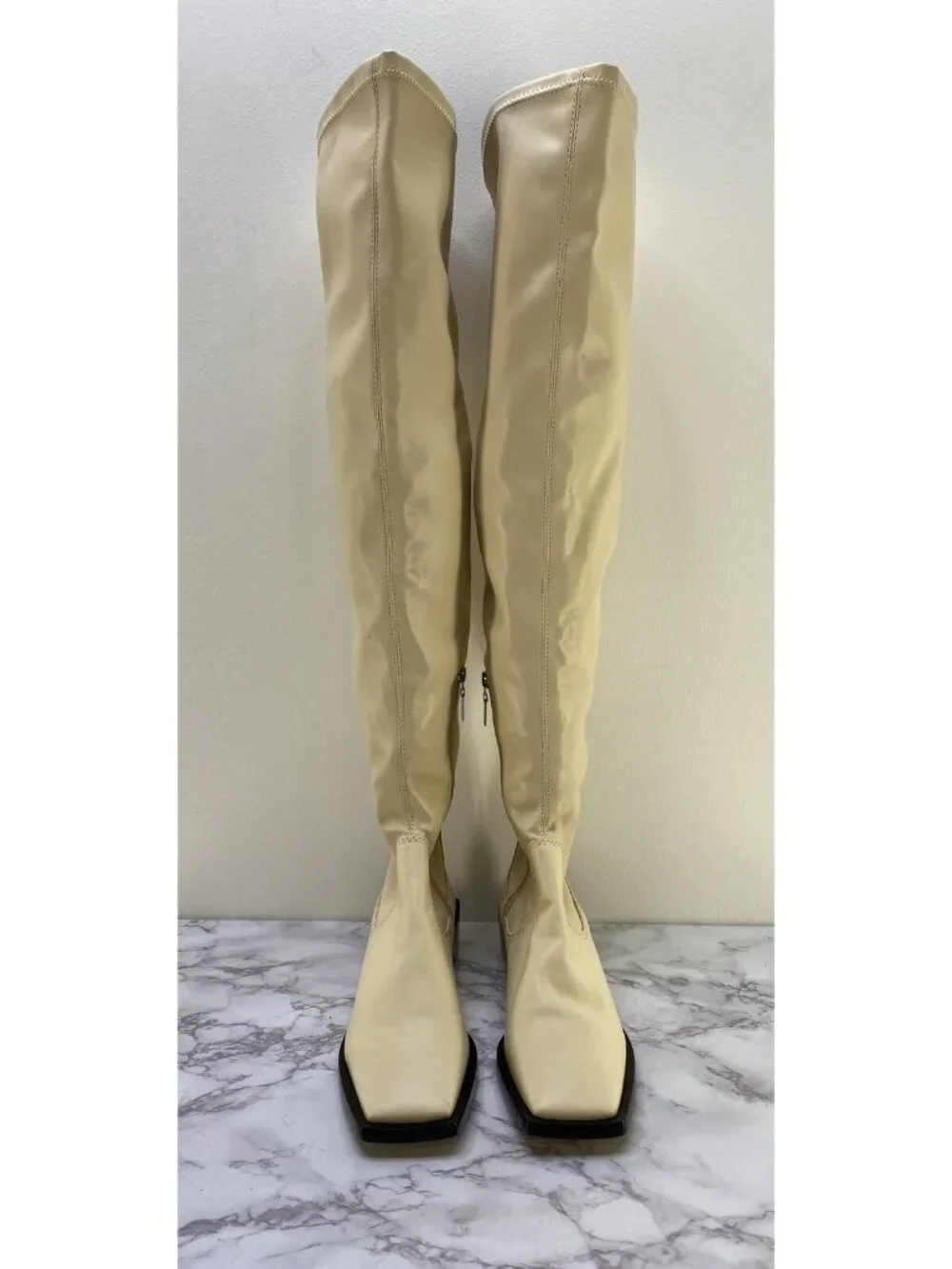 Schutz Eggshell Guily Up Over the Knee Boots 6.5